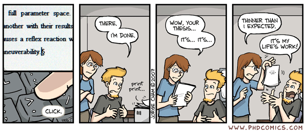 Life work at PhD Comics