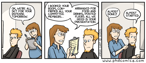 Dissertation committee cartoon