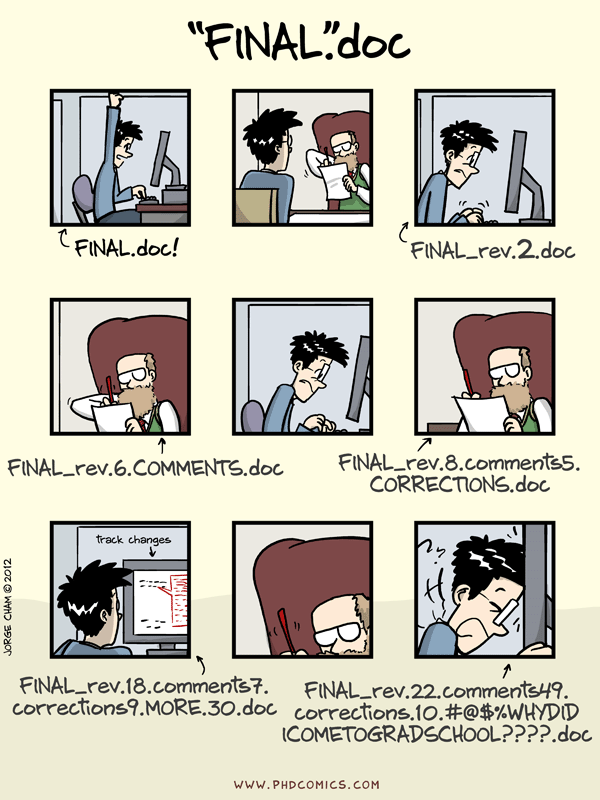 Phd comics writing an abstract for a poster