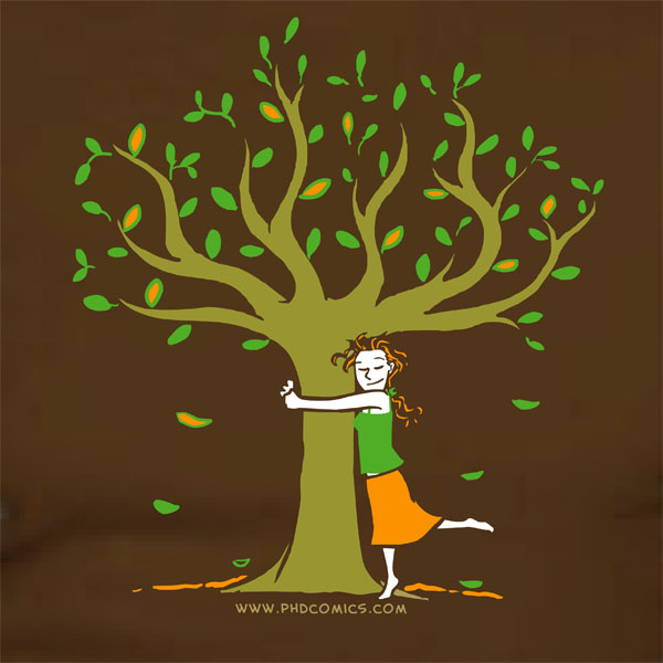 tree-hugger t-shirt